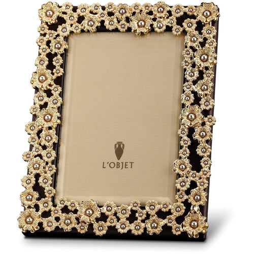 L'objet Pearl İncili Altın Çerçeve 10x15 cm