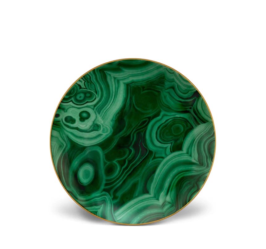 Malachite 4'lü Porselen Tatlı Tabağı