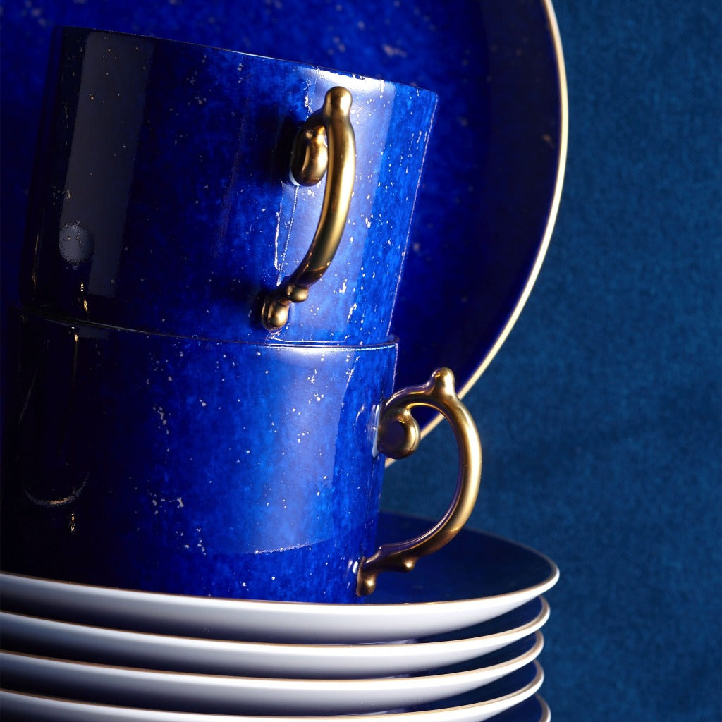 L'objet Lapis Mavi Kutu Espresso Fincan Takımı 6lı Set