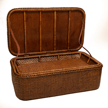 Rattan İçi Tepsili Sandık