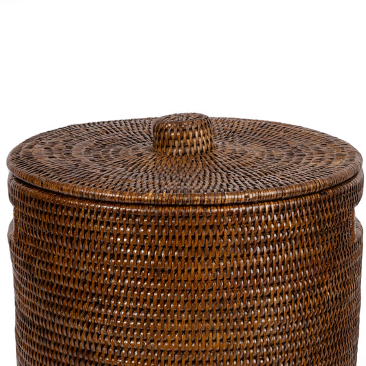 Rattan Kapaklı Çamaşır Sepeti