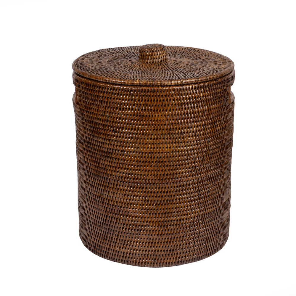 Rattan Kapaklı Çamaşır Sepeti