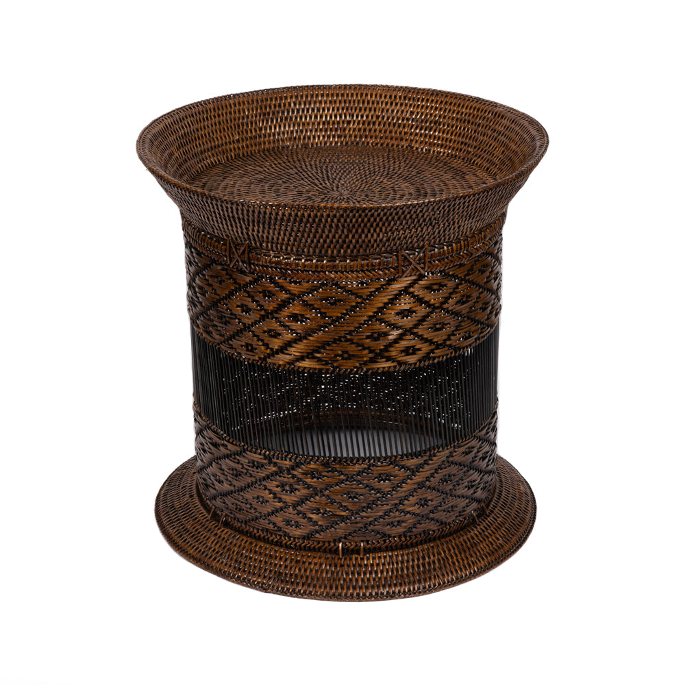 Rattan Silindir Sehpa
