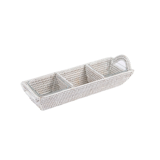 Rattan Beyaz 3'lü Kahvaltılık