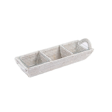 Rattan Beyaz 3'lü Kahvaltılık