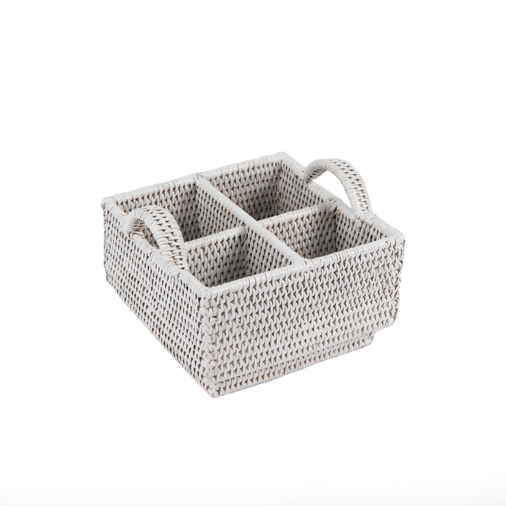 Rattan Beyaz Çatal Bıçaklık
