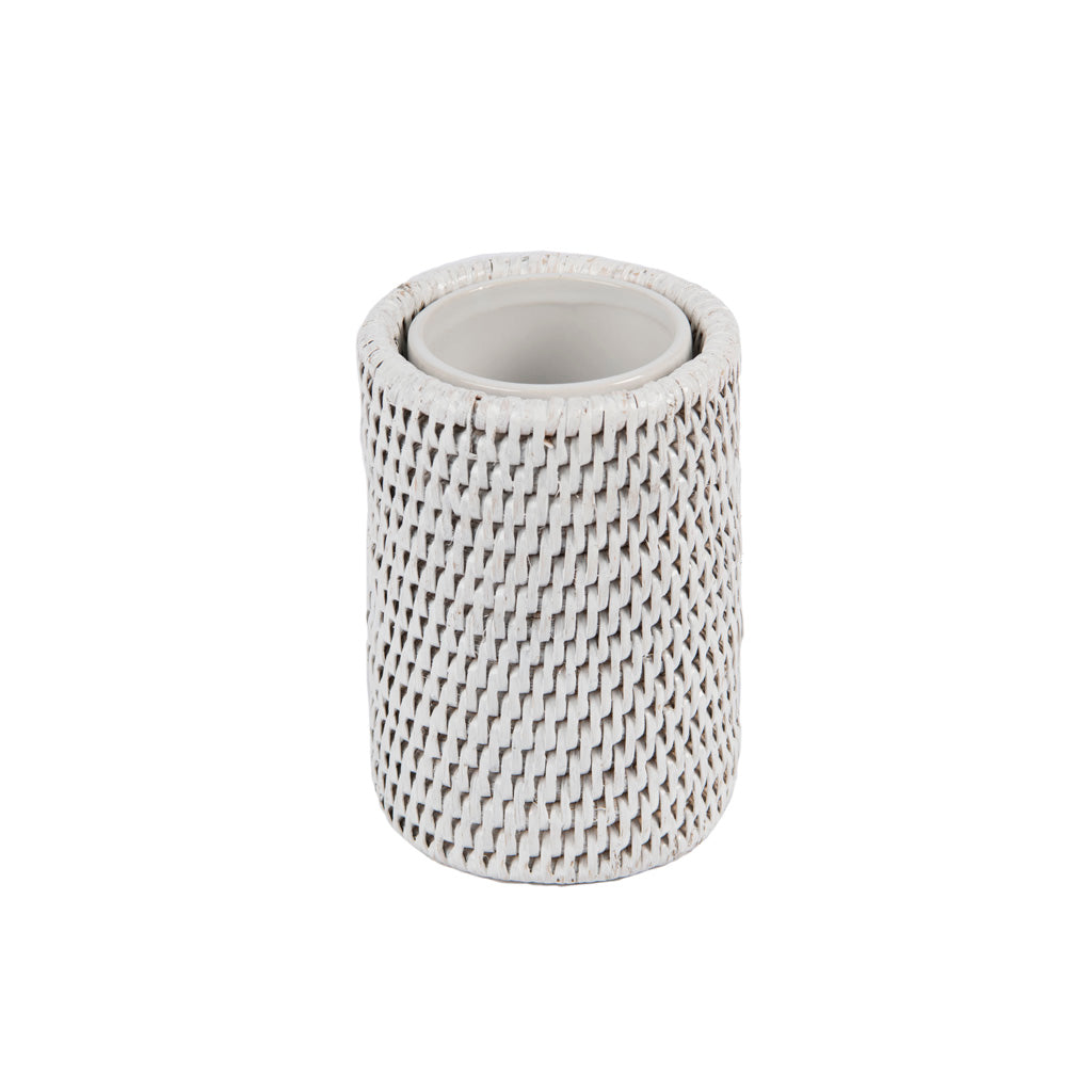 Rattan Beyaz Diş Fırçalık