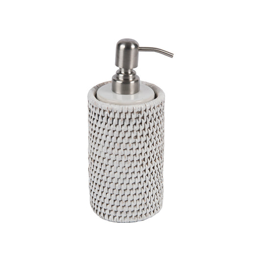 Rattan Beyaz Sıvı Sabunluk