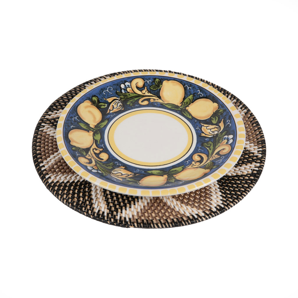 Rattan Desenli Amerikan Servis