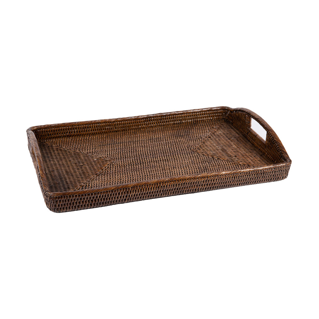 Rattan Dikdörtgen Tepsi 55x38 cm