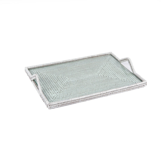 Rattan Beyaz Peynir Servisi 42x30 cm