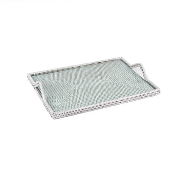 Rattan Beyaz Peynir Servisi 42x30 cm