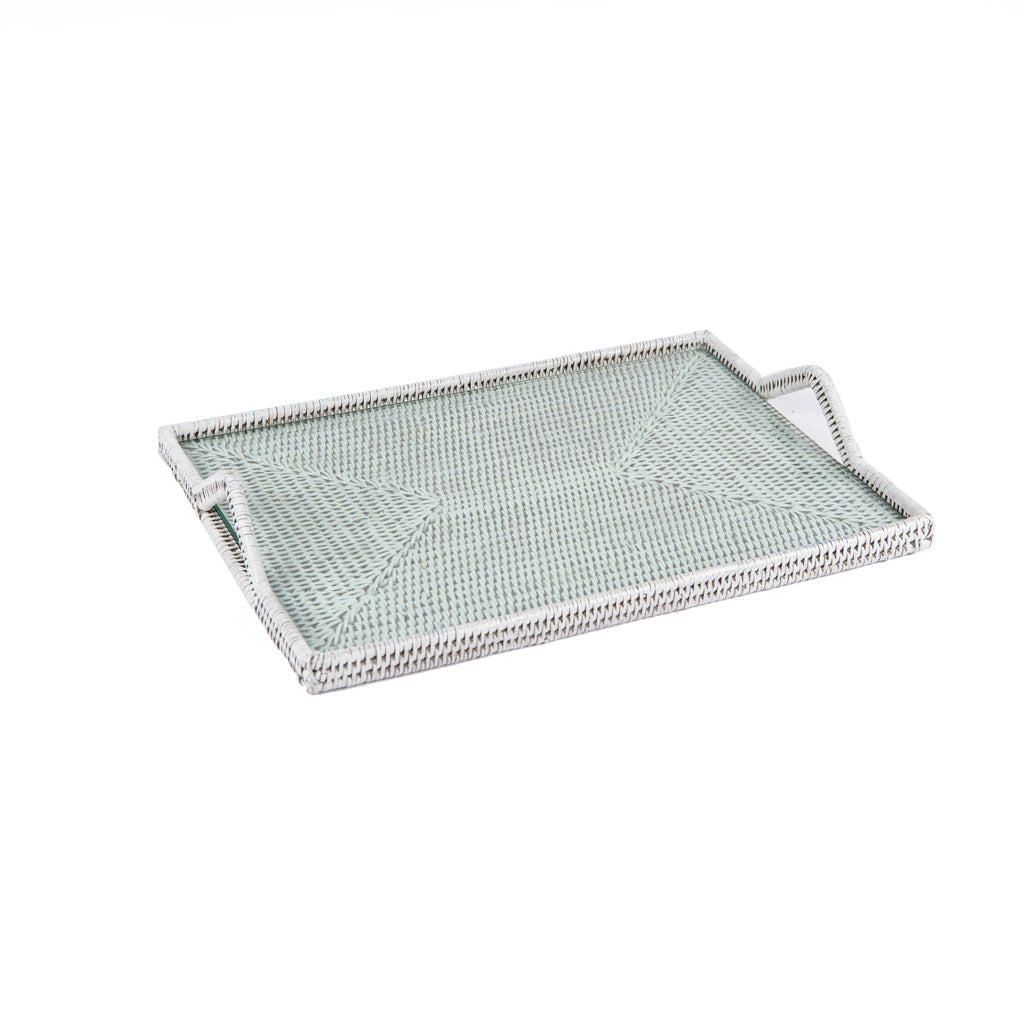 Rattan Beyaz Peynir Servisi 42x30 cm