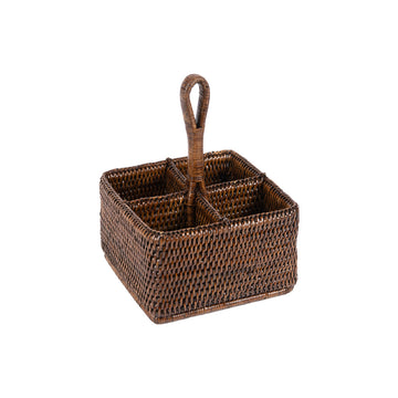 Rattan Tezgah Üstü Çatal Bıçaklık