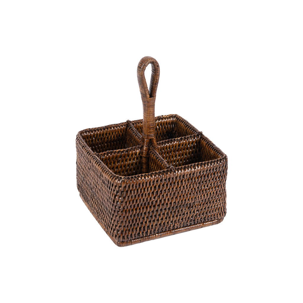 Rattan Tezgah Üstü Çatal Bıçaklık