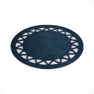 Rattan Lacivert Amerikan Servis