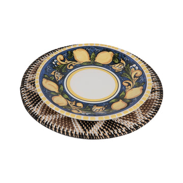 Rattan Motifli Amerikan Servis