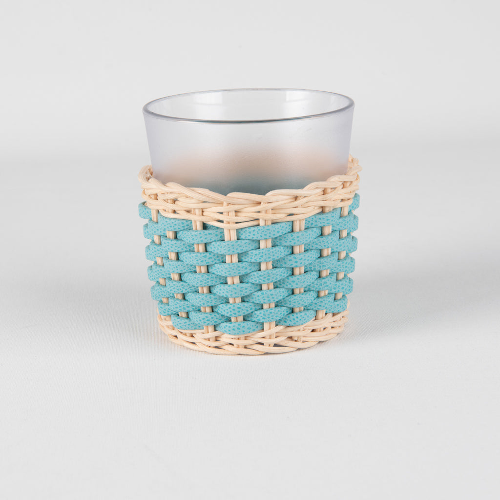 Mavi Hasır Derili Tealight