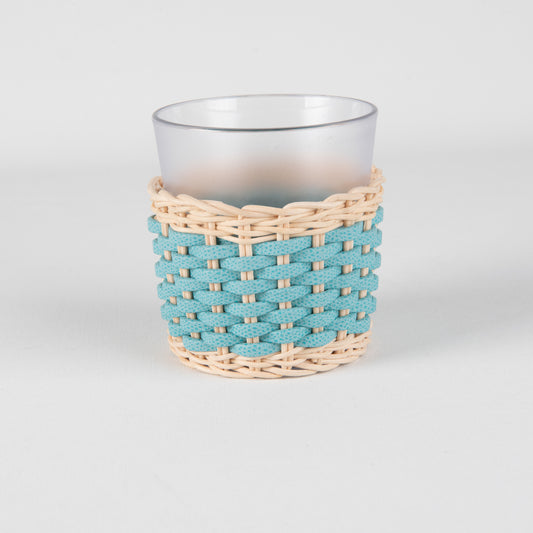 Mavi Hasır Derili Tealight