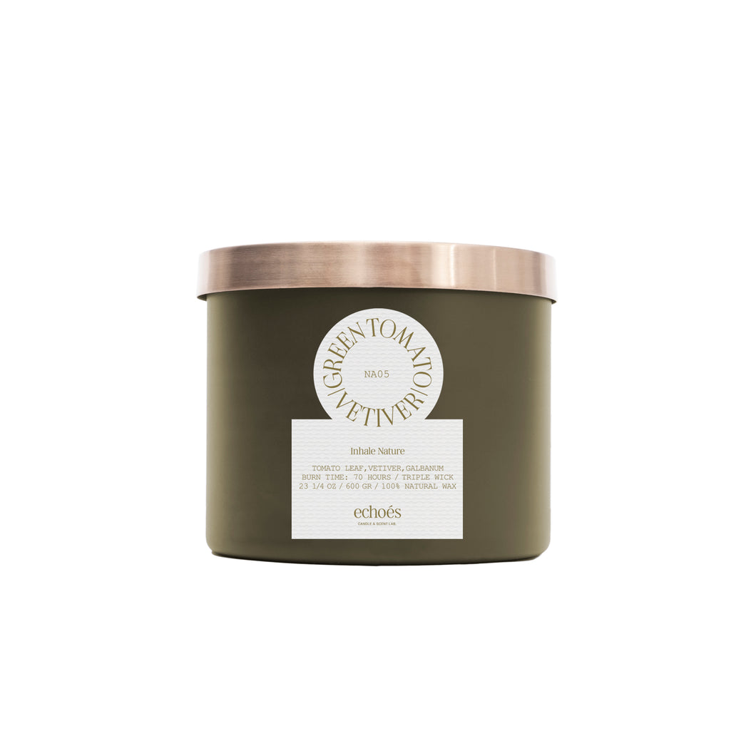 Green Tomato Vetiver Büyük Boy Doğal Mum