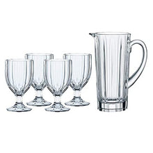 Görseli Galeri görüntüleyiciye yükleyin, Aspen Sürahi &amp; 4&#39;lü Kırmızı Şarap Bardağı Seti
