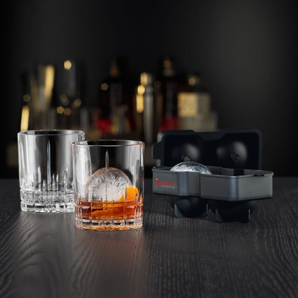 Luxuria-Natchmann-Spiegelau Perfect Serve 2 Viski Bardağı Ve 2 Buz Kalıbı