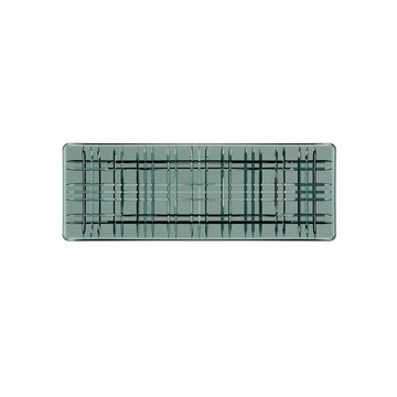 Square Smoke Dikdörtgen Kristal Tabak 41 cm