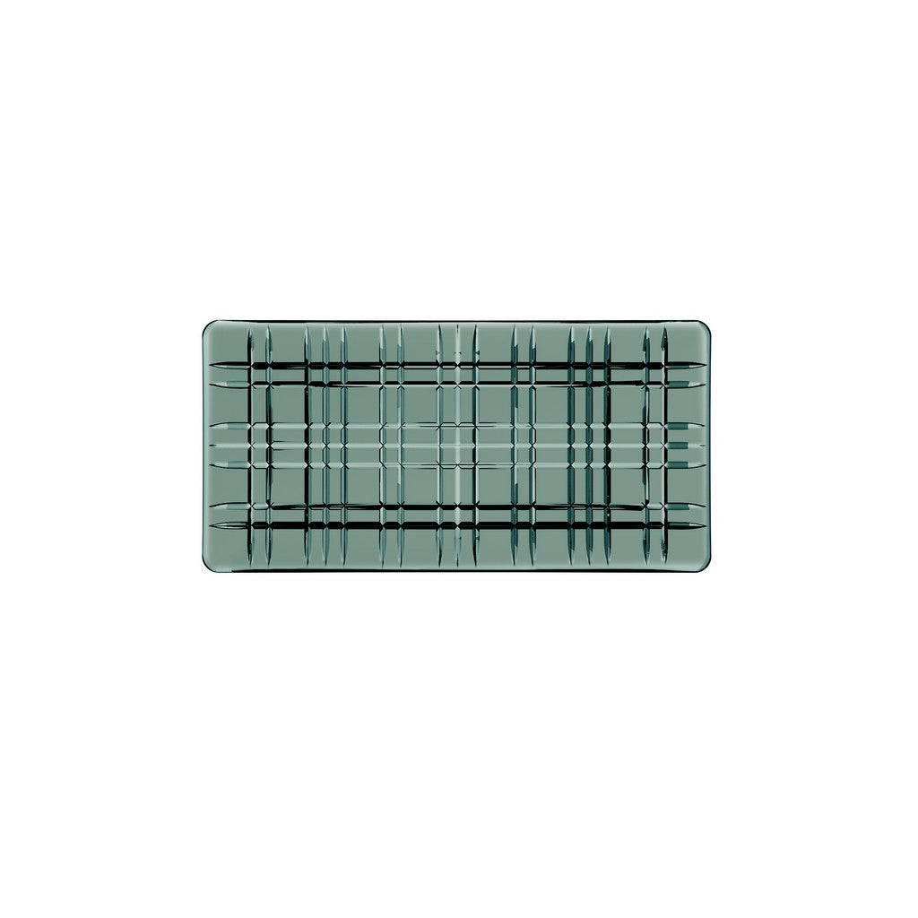 Square Smoke Dikdörtgen Kristal Tabak 28x14 cm