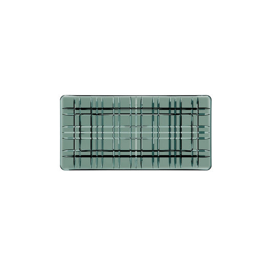Square Smoke Dikdörtgen Kristal Tabak 28x14 cm