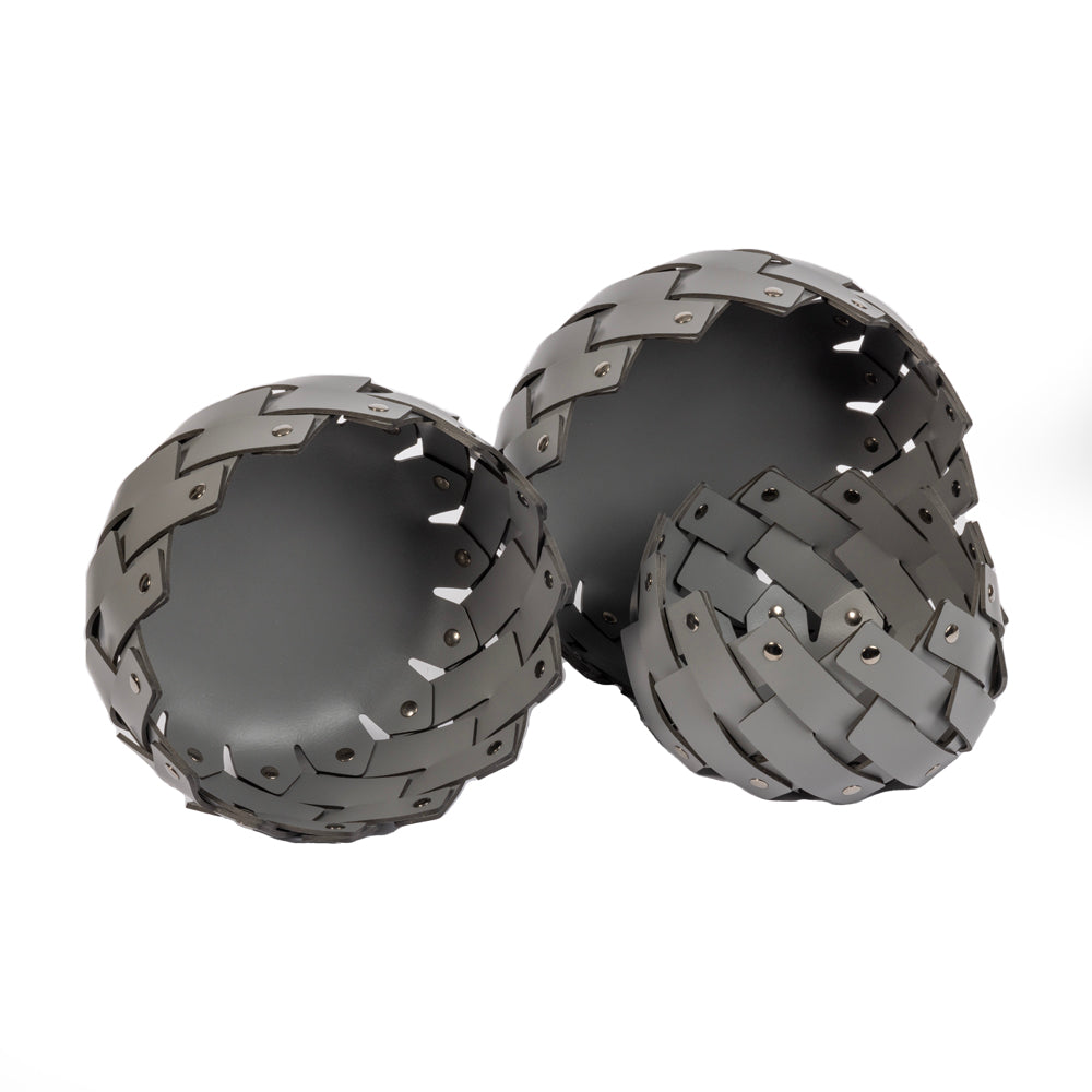 Almeria Koyu Gri Yuvarlak Sepet 20x13 cm