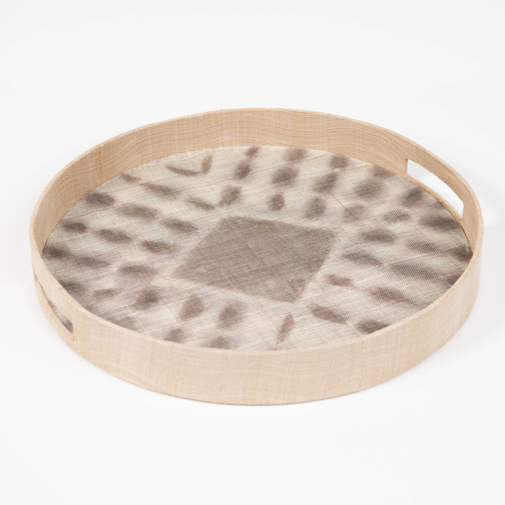 Vizon Rengi İpek Tepsi