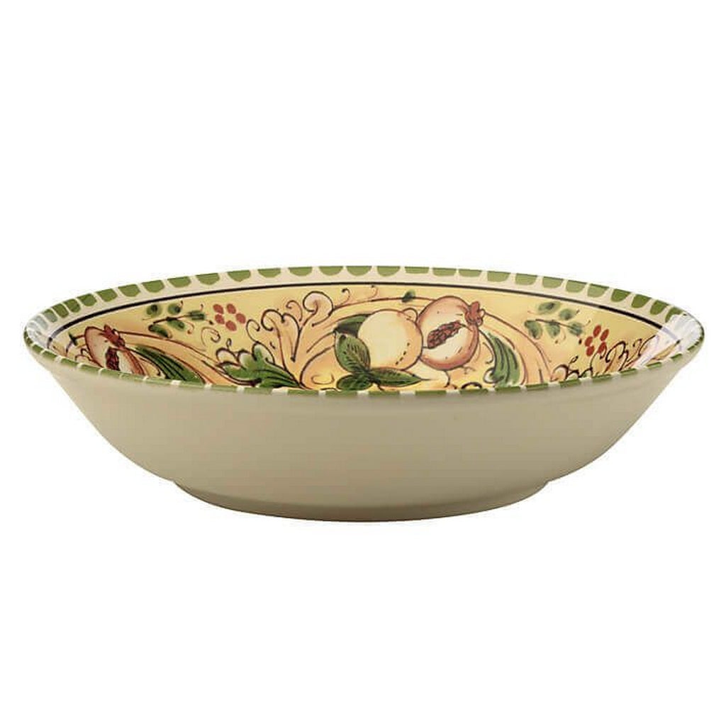 Şeftali Desenli Yuvarlak Seramik Servis 30 cm
