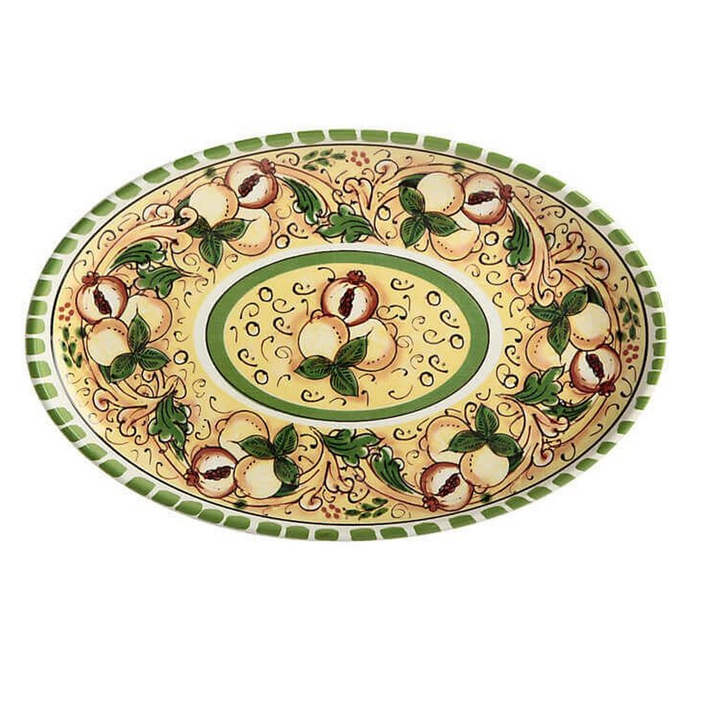 Seramik Salerno Şeftalili Oval Servis