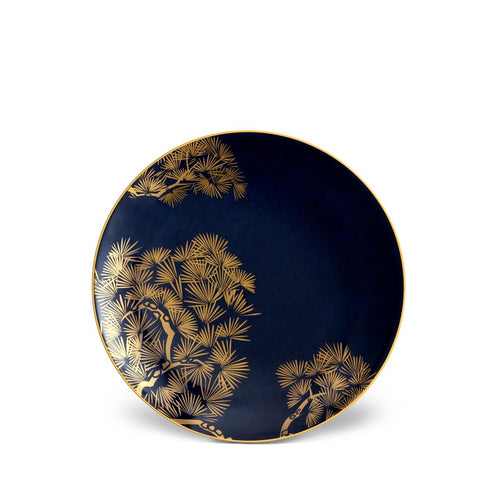 L'objet Zen Bonsai Mavi Altın Tatlı Tabağı 4'lü