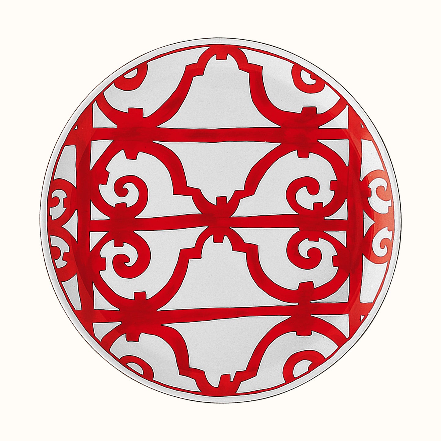 Hermès Balcon Du Guadalquivir Yuvarlak Tart Tabağı