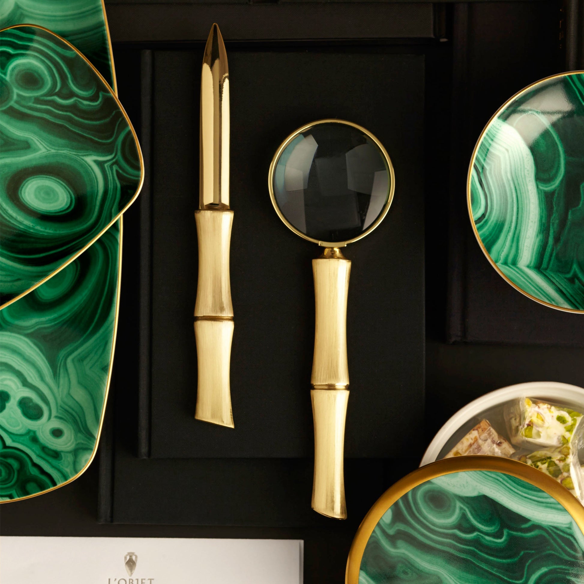 L'objet Malachite Taşlı Mum