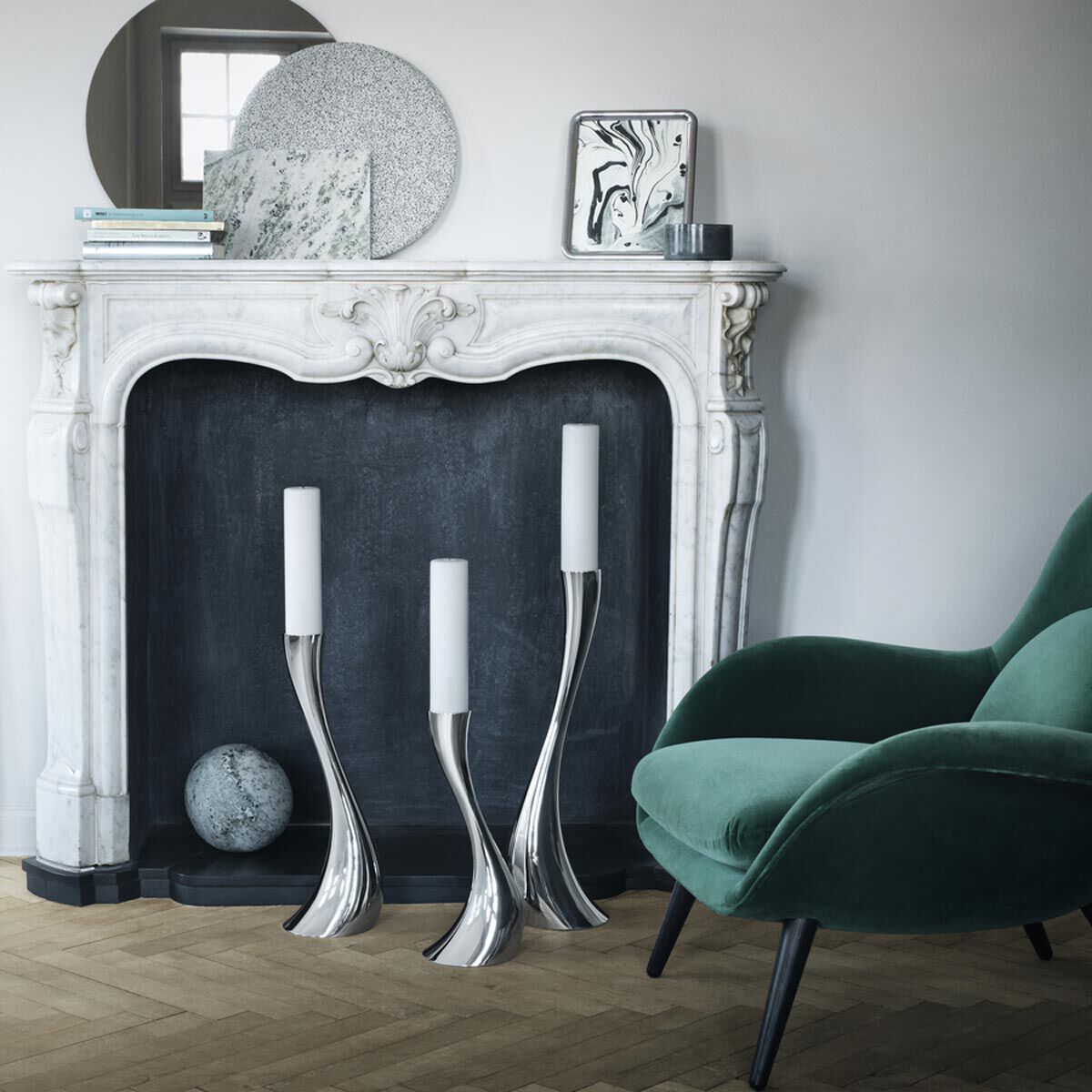 Georg Jensen Cobra Şamdan Ekstra Büyük Boy