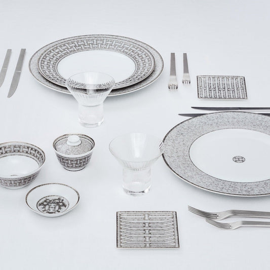 Hermès Mosaique Au 24 Platin Tatlı Tabağı