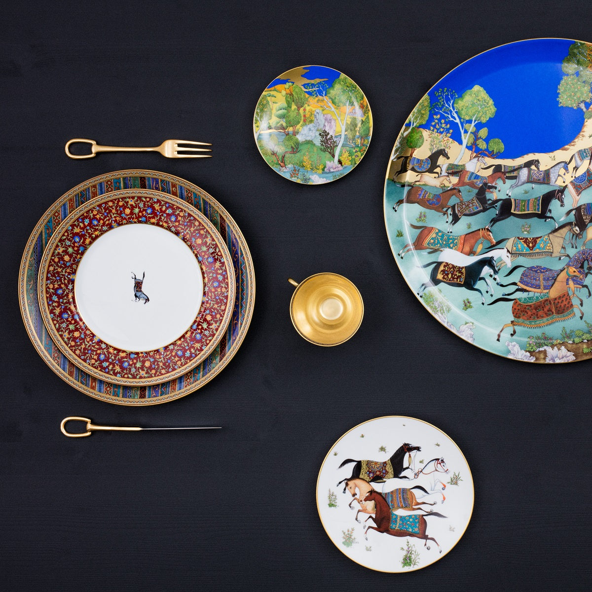Hermès Cheval D'orient Kare Tabak