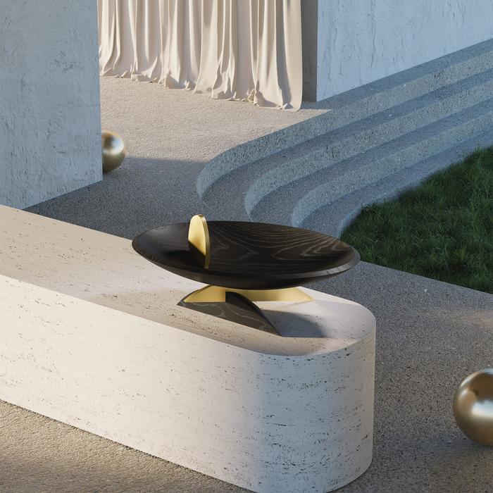 L'objet Kelly Behun Standlı Oval Dekoratif Kase /Kase
