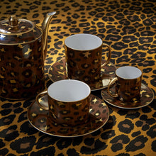 Görseli Galeri görüntüleyiciye yükleyin, L&#39;objet Leopar Espresso Fincanı ve Tabağı
