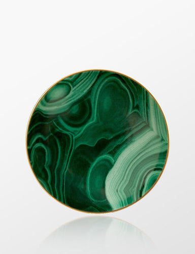 L'objet Malachite 13cm Küçük Tabak