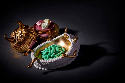 L'objet Haas Lazy Susan Catchall Beyaz Gold