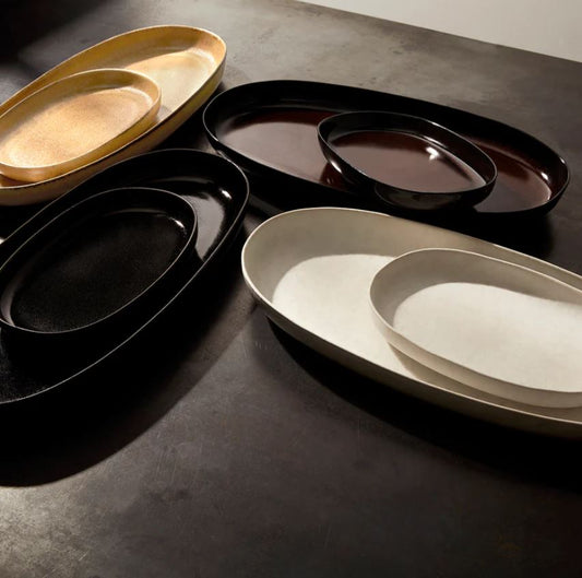 Terra Kahverengi Oval Servis