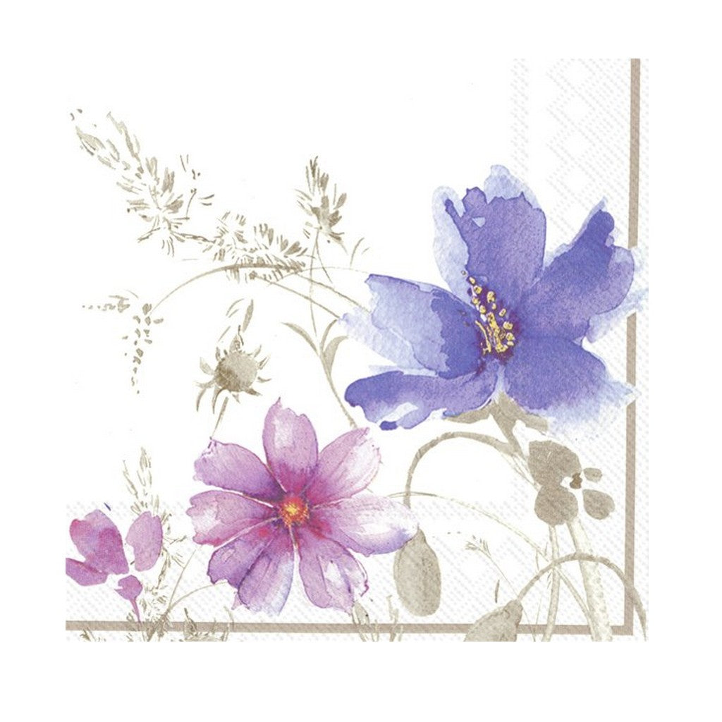Mariefleur Pembe Mavi Çiçekli Yemek Peçetesi