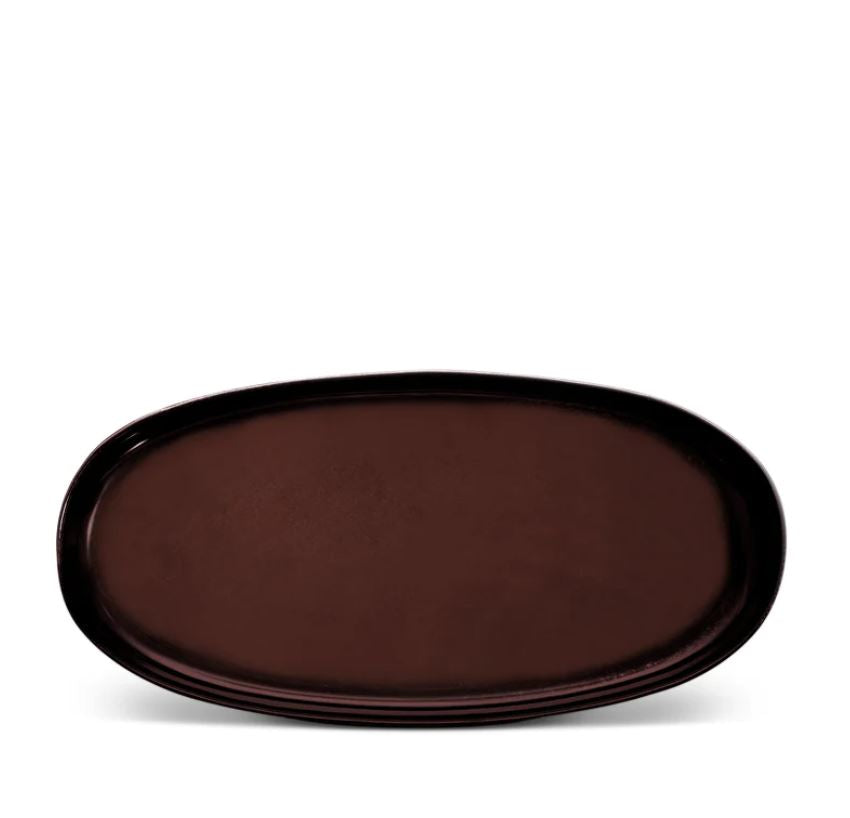Terra Kahverengi Oval Servis 41x19x5 cm