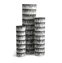 Görseli Galeri görüntüleyiciye yükleyin, Tokasu Beyaz ve Siyah Desenli Xl Silindir Vazo
